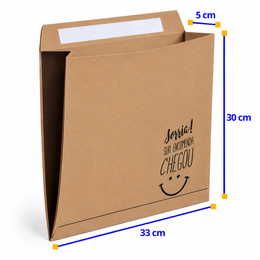 Envelope de papel kraft com dupla face M